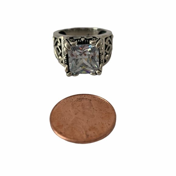 Silpada Sterling Silver CZ Uptown Ring Size 7 - Picture 9 of 10